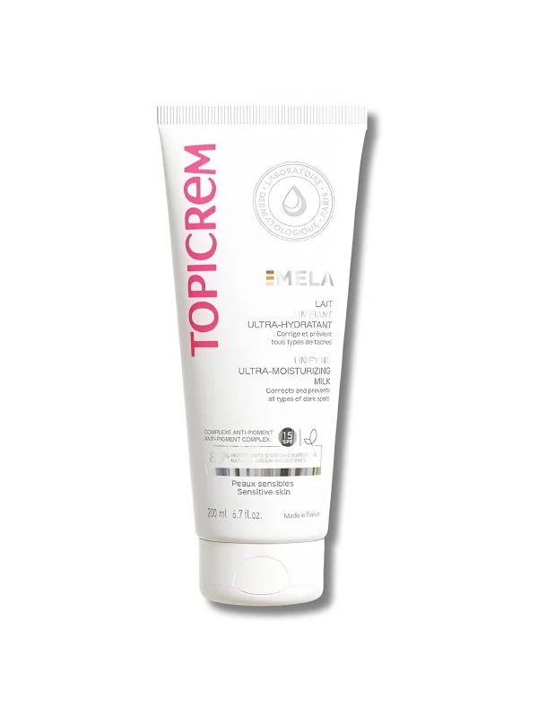 TOPICREM MELA - LAIT UNIFIANT ULTRA HYDRATANT 200ML