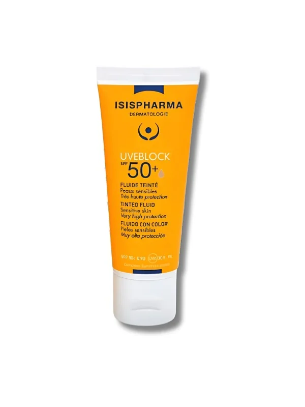 ISISPHARMA UVEBLOCK FLUIDE TEINTE PEAUX SENSIBLES MEDIUM 40ML