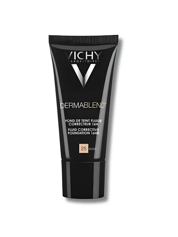 VICHY DERMABLEND - FOND DE TEINT FLUIDE TEINTEE 25 NUDE SPF28 30ML