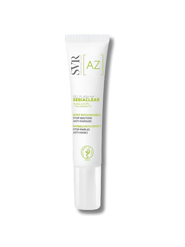 SVR SEBIACLEAR - GEL FLASH 4H EFFET PATCH INVISIBLE 15ML