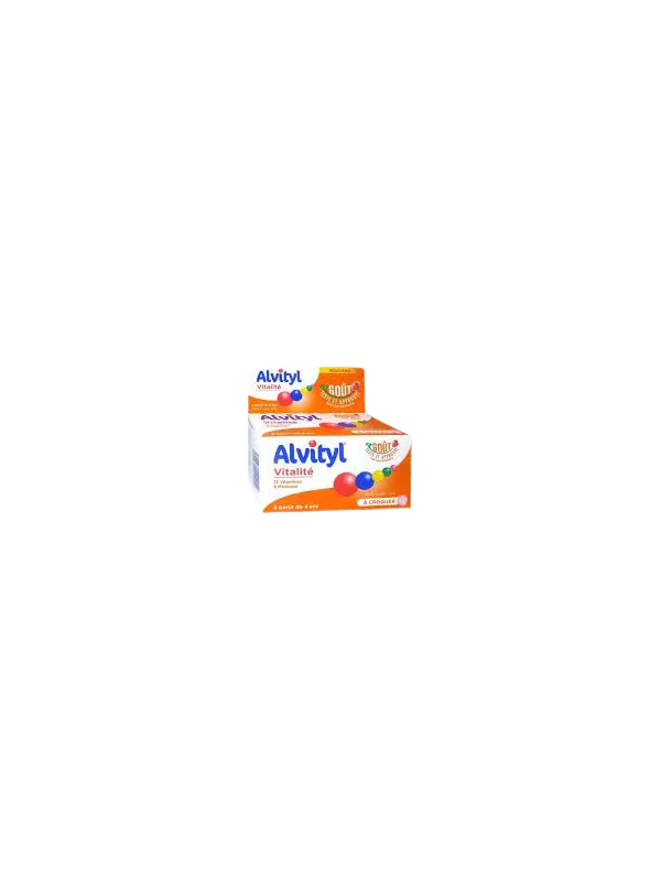 Alvityl Vitalité à croquer dès 4 ans 30 comprimes