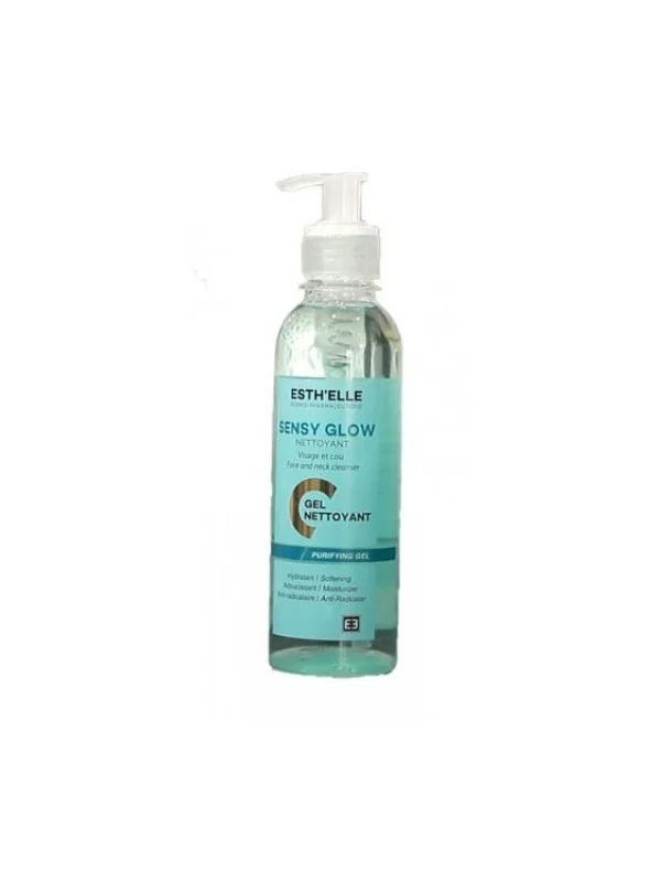 ESTHELLE SENSY GLOW GEL NETTOYANT VISAGE ET COU 250ML