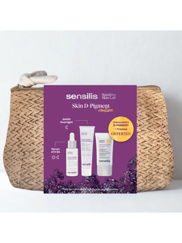 SENSILIS SKIN D-PIGMENT ROUTINE - [SERUM ATX B3] 30ML + CREME [AHA10 OVERNIGHT] 30ML + PHOTOCORRECTION D-PIGMENT SPF 50+ OFFERT