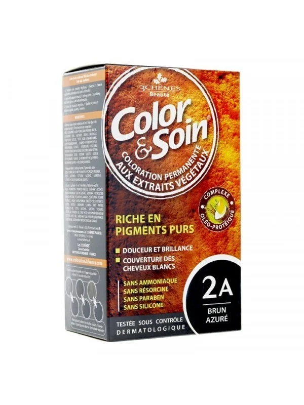 color soin brun azure 2a coloration permanente