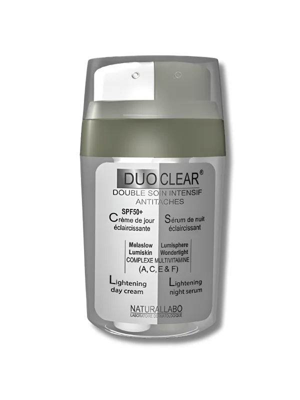 NATURALLABO DUOCLEAR - DOUBLE SOIN ANTI TACHES : CREME DE JOUR SPF50+ + SERUM D'ATTAQUE DE NUIT 30ML