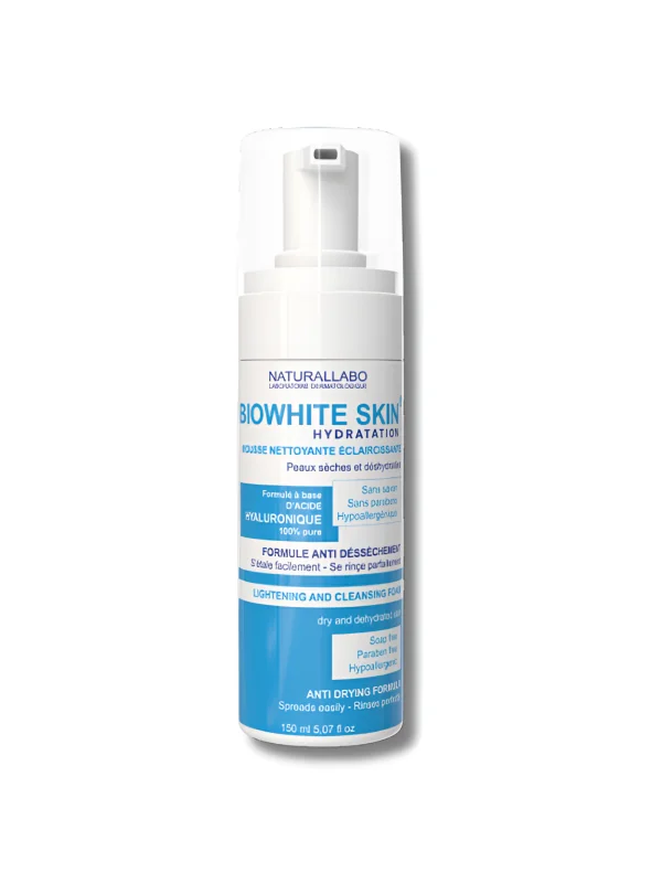 NATURALLABO BIOWHITE SKIN - MOUSSE NETTOYANTE ECLAIRCISSANTE PEAUX DESHYDRATEES 150ML
