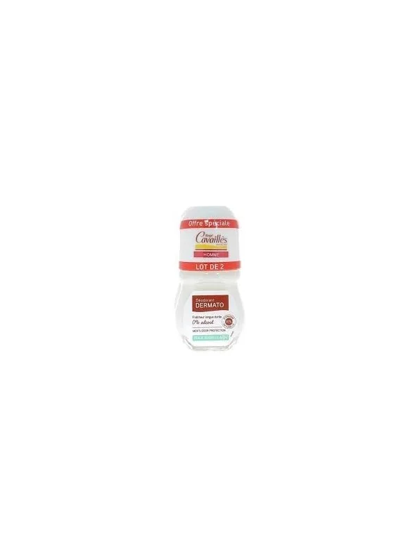 ROGE CAVAILLES Déodorant Dermato Peaux Sensibles 48H roll on 50ml X 2