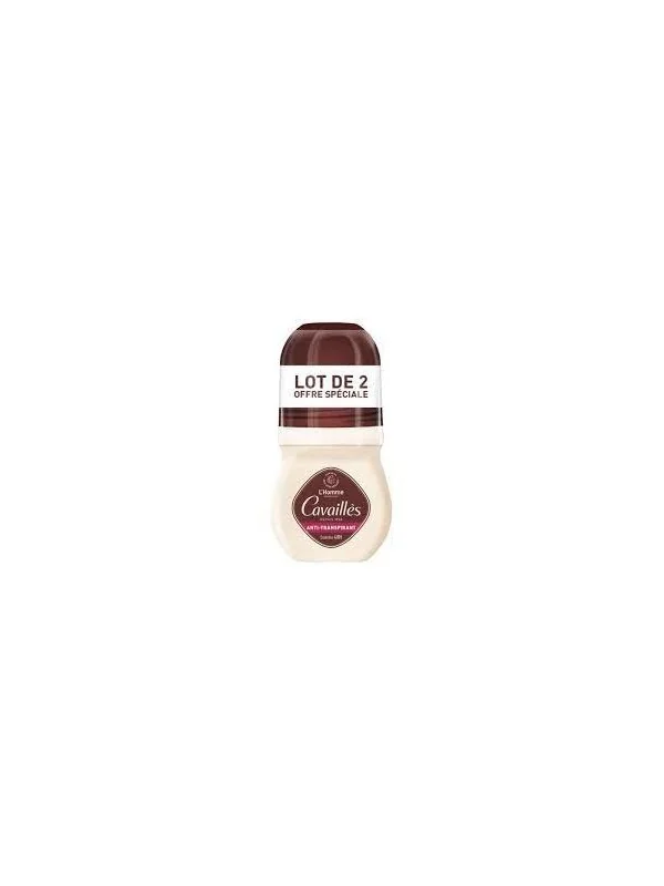 Rogé Cavaillès absorb+ 48h homme anti-transpirant roll-on lot de 2 x 50 ml