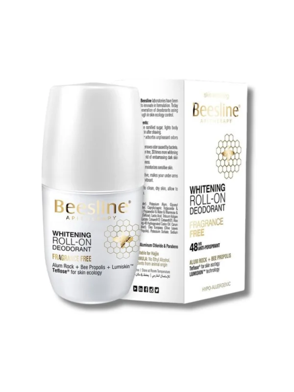 BEESLINE - ROLL-ON DEO ECLAIRCISSANT SANS PARFUM 4 EN 1 50ML