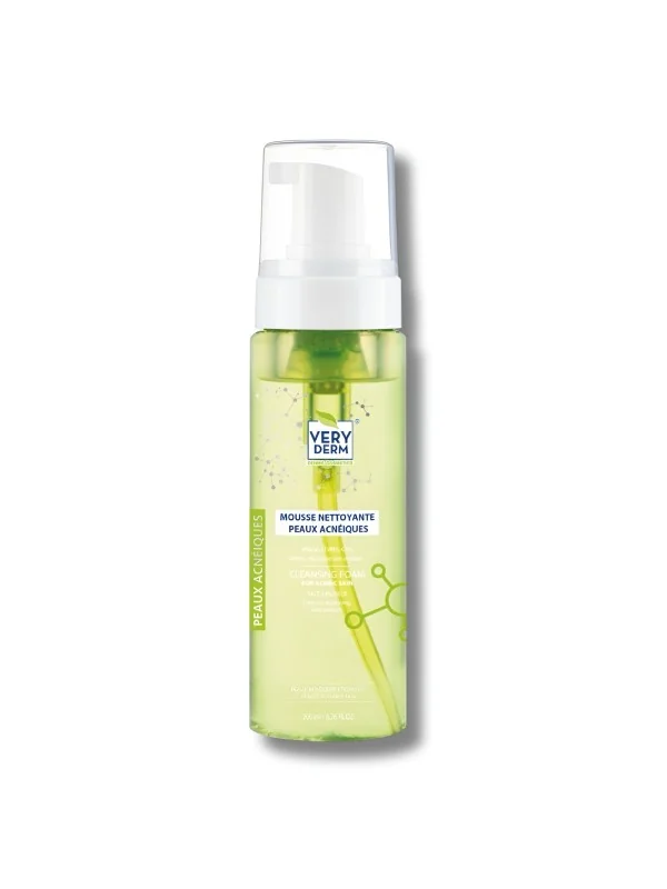 VERY DERM - MOUSSE NETTOYANTE PEAUX ACNEIQUES 200ML