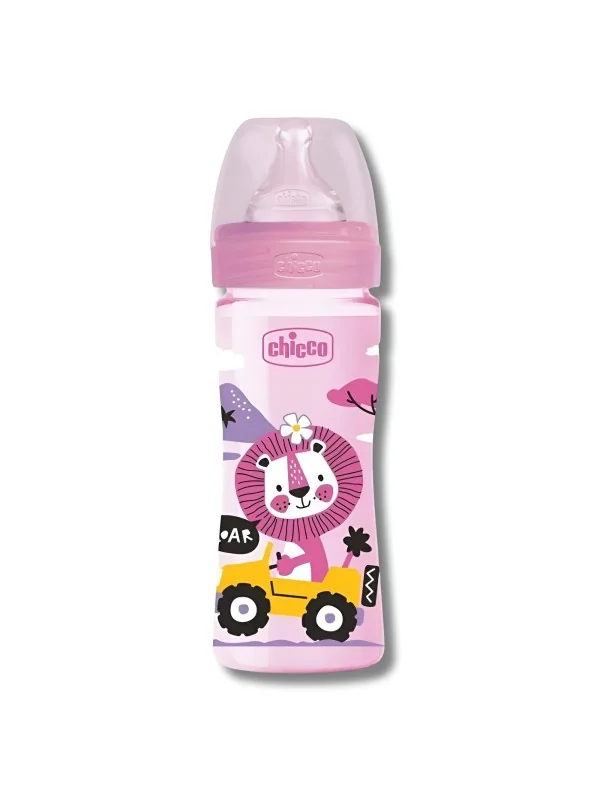 CHICCO WELL-BEING - BIBERON EN POLYPROPYLÈNE +2MOIS 250ML - FLUX MOYEN
