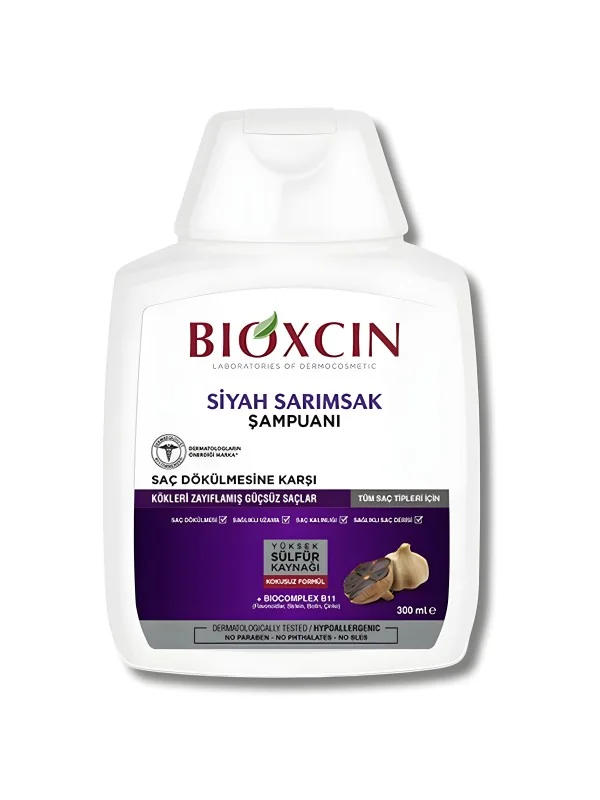 BIOXCIN - SHAMPOING ANTI CHUTE AIL NOIR 300ML