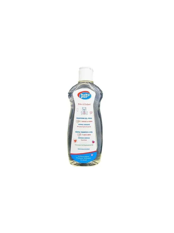 BABY PUR - SHAMPOING GEL DOUX CHEVEUX ET CORPS 200ML